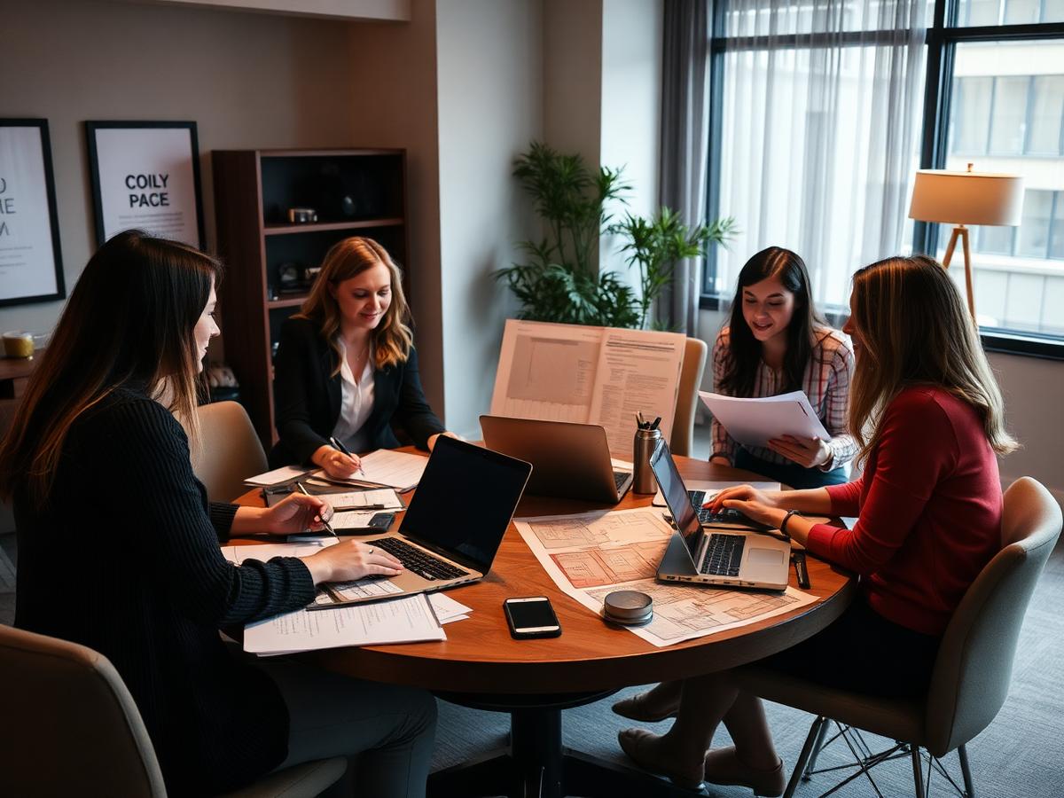 Team planning an event
